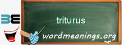 WordMeaning blackboard for triturus